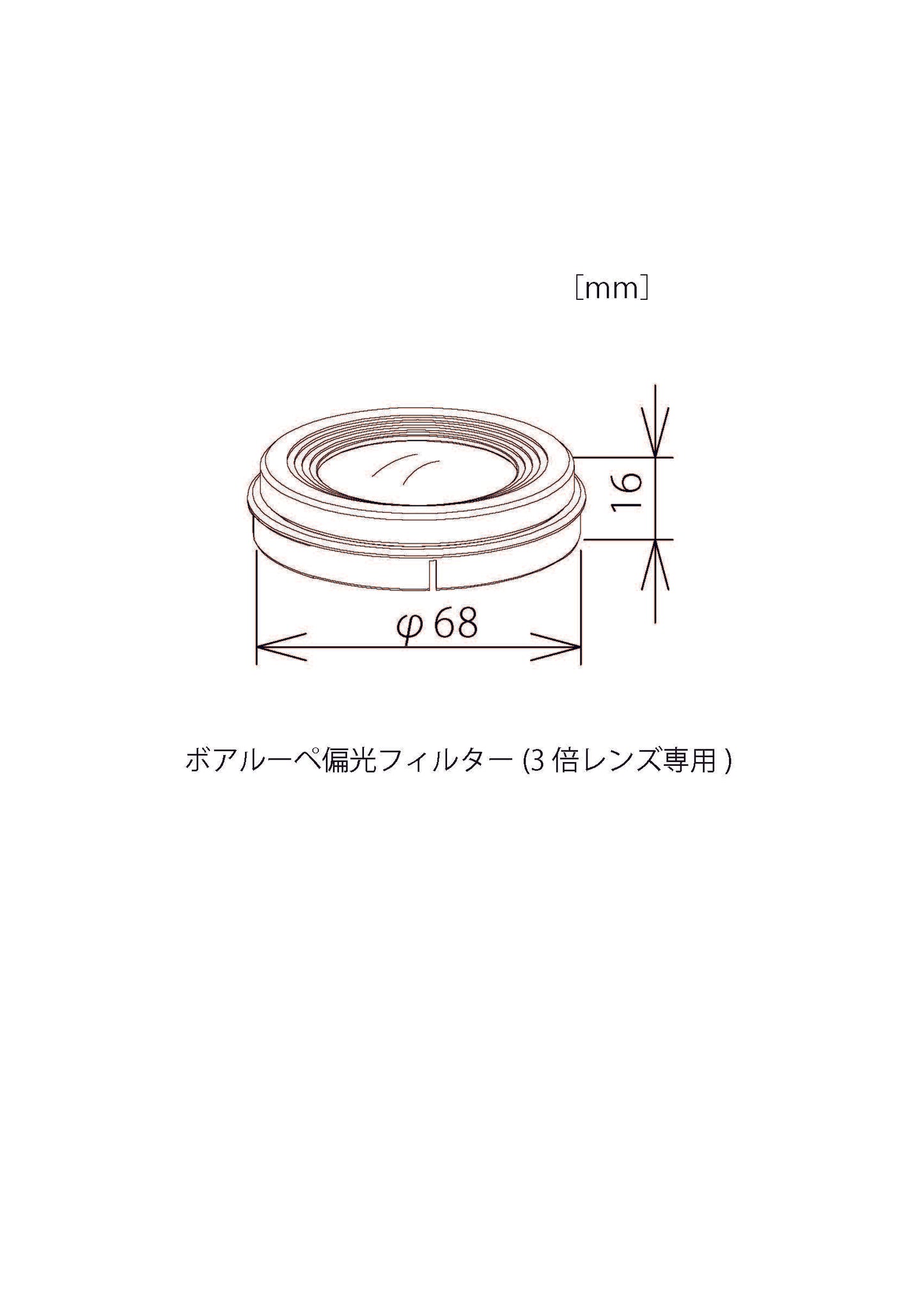 bore loupe polarizing filter