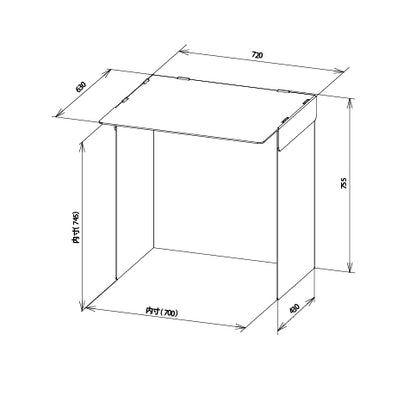 Cabina de inspección visual (tipo mesa)